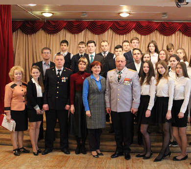 Церемония вступления 25-ти гимназистов в ряды Всероссийского военно-патриотического движения «Юнармия».
